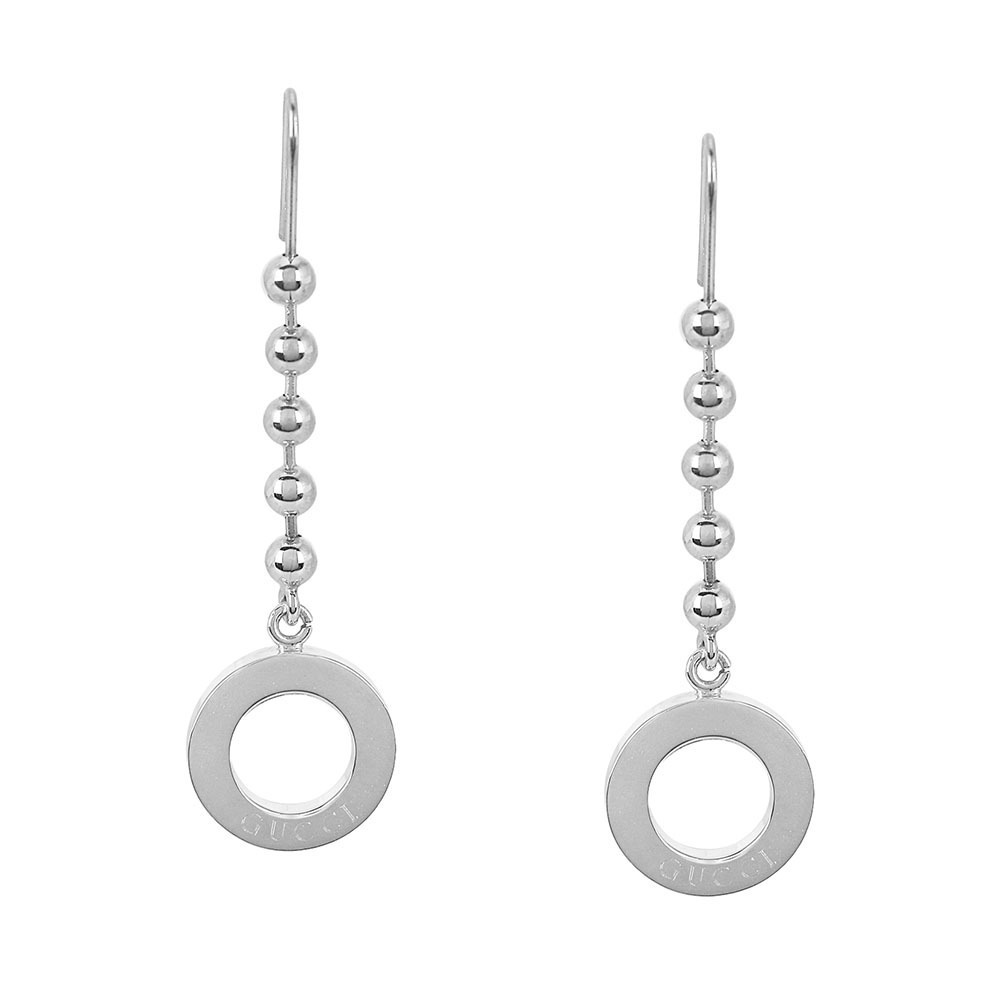 Gucci Circle Hook Earrings Silver - image 1